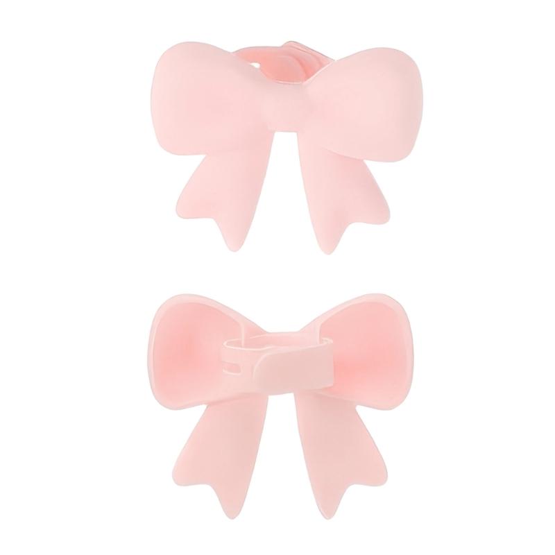 2Pcs Nonslip Silicone Bowknot Headphone Accessories Secure Running Gym Activities Comfortable Wear Decoration Gift