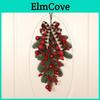 Christmas Red Fruit Knot Lattice Decoration Fascia Santa Claus Bedroom Hangings Lintel Festive Party Home Decor Accessories