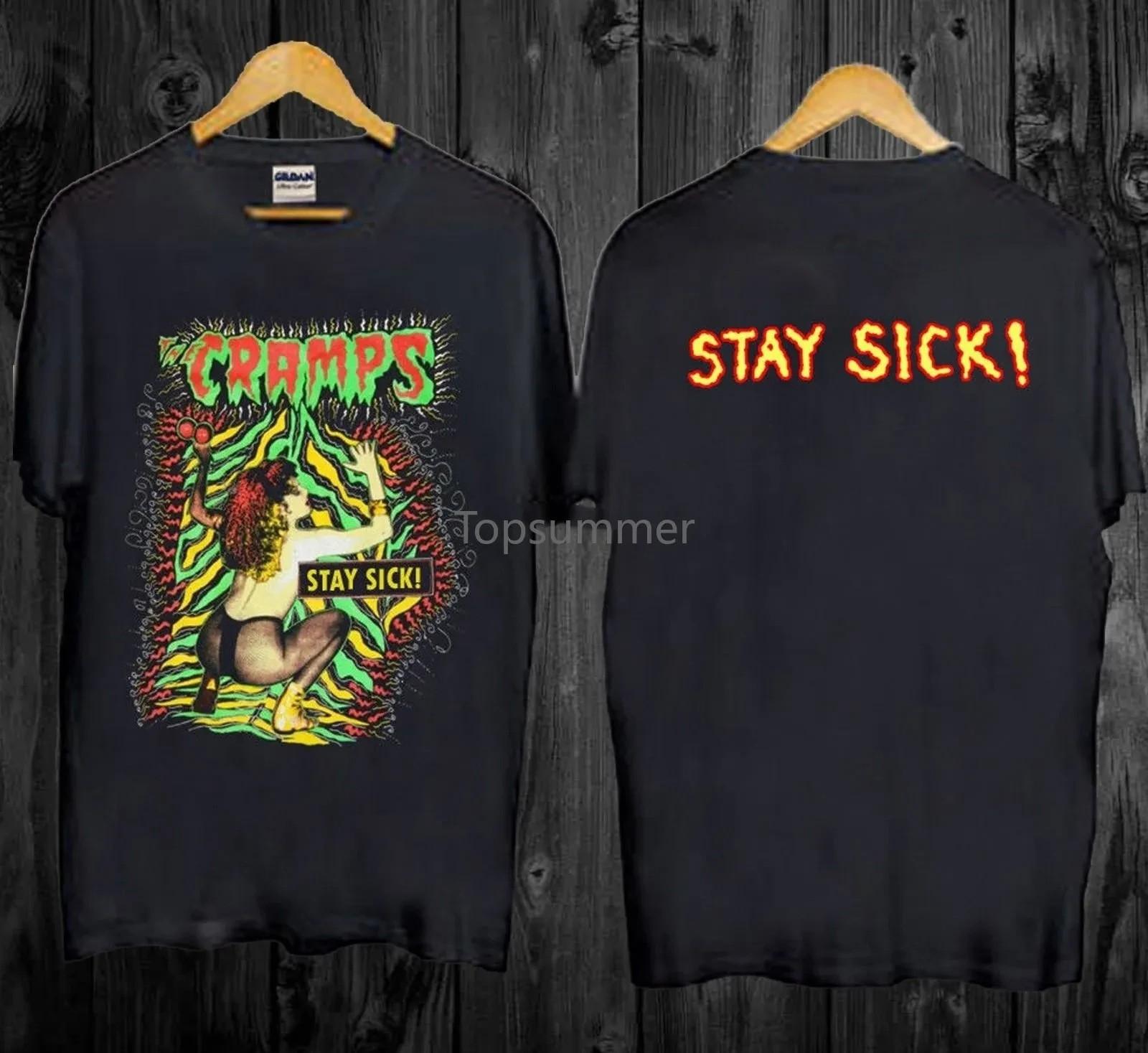 Vintage Rare The Cramps 1990 Stay Sick T-Shirts Men Size S-2Xl Reprint M