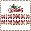 Almond Shaped False Nail Snowflake Red ABS Press On Set Salon Quality Durability For Sensitive Skin And Active Users