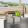 Küchenspülbecken Schwammhalter Schwammablage mit Lappenhalter Selbstentwässernder Arbeitsplatten-Organizer für Seife