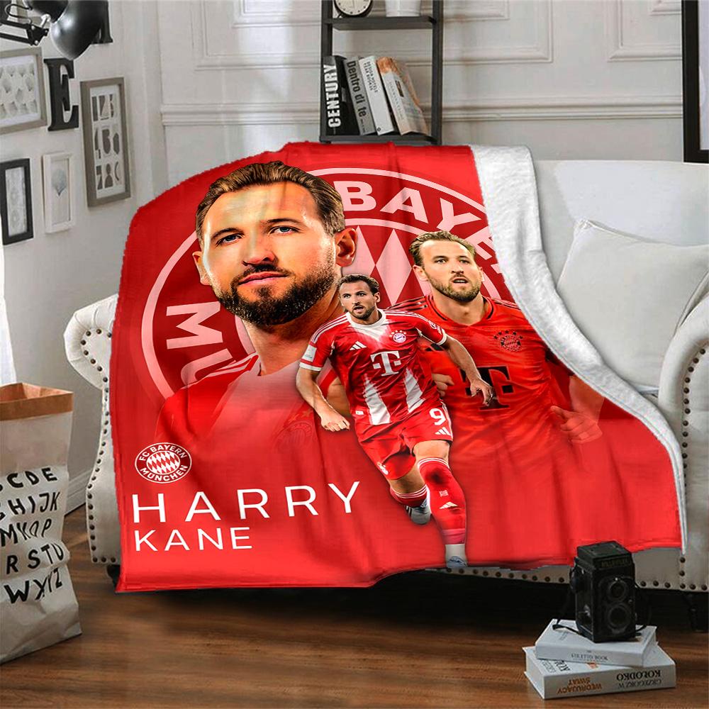 1pc Harry Kane1 Blanket, Gift, for Men and Women, Soft Blanket, Good for Sofa Bed Couch Travel, Lightweight Flannel Blanket