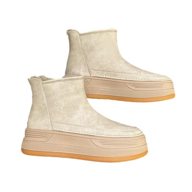 Schneestiefel Damen Winter 2025 neu Samt verdickt warm große Baumwollschuhe Damen Schnee Baumwolle Damen rutschfeste Baumwollstiefel