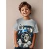 Fed 3D Traktortryk Børnetøj Drenge T-shirt Kortærmet Mode Børne Sommertøj Udendørs Aktive Børnetøj
