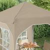 Pop Up Party Tent 192 X 192 X 245 Cm Cream
