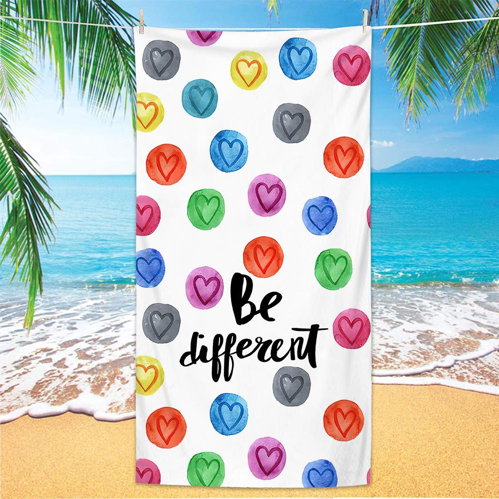 Microfiber Green Floral Sand Free Beach Towels Quick-Dry Palm Leaves Mandala Summer Swimming Pool Bath Towel for Adult Travel