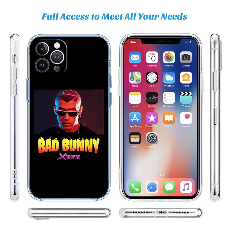 Bad Bunny Transparent Phone Case for Motorola Moto E22I E22S E22 E32 E40 E7 E7I G Plus Power Play Stylus G22 G14