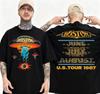 1987 Boston Rock Band Tour Summer Mens Tshirts Casual Cotton Fashion Daily Heavyweight Tshirts Super Short Sleeves