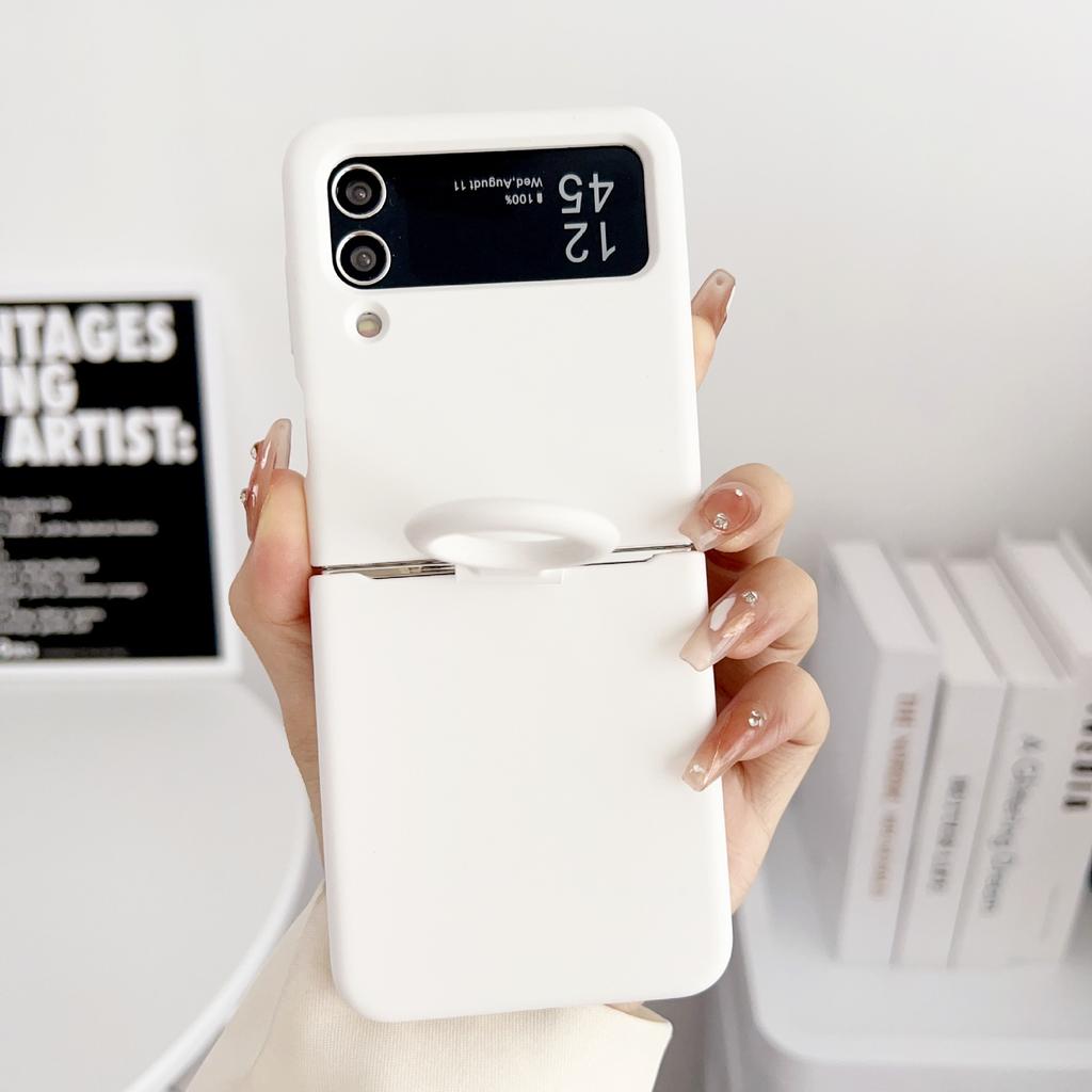 Applicable to Samsung zflip7 mobile phone case liquid silicone all-inclusive anti-drop zflip5 folding screen ring buckle protective case