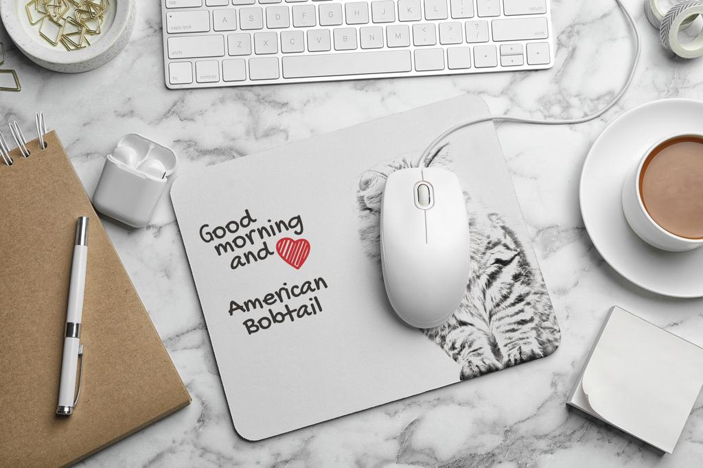 American Bobtail - mouse pad cu imprimeu, pisică personalizată, gadget unic pentru un angajat de birou de la marca Art-Dog
