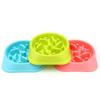 Pet Slow Feeder Anti Choke Anti-slip Slow Eating Feeding Plastic Bowl Dish Pet Supplies