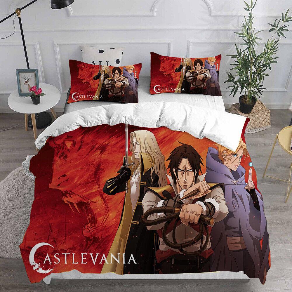 Cosplay Castlevania Trevor Belmont 3D Duvet Cover Bedding Set Pillowcase Quilt