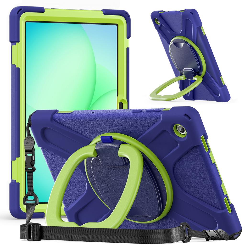 Rotating Case for Samsung Galaxy Tab A11 Plus 2025 11.0" SM-X310 X315 X230 X235 X236 Stand Handle Grip Cover with Shoulder Strap