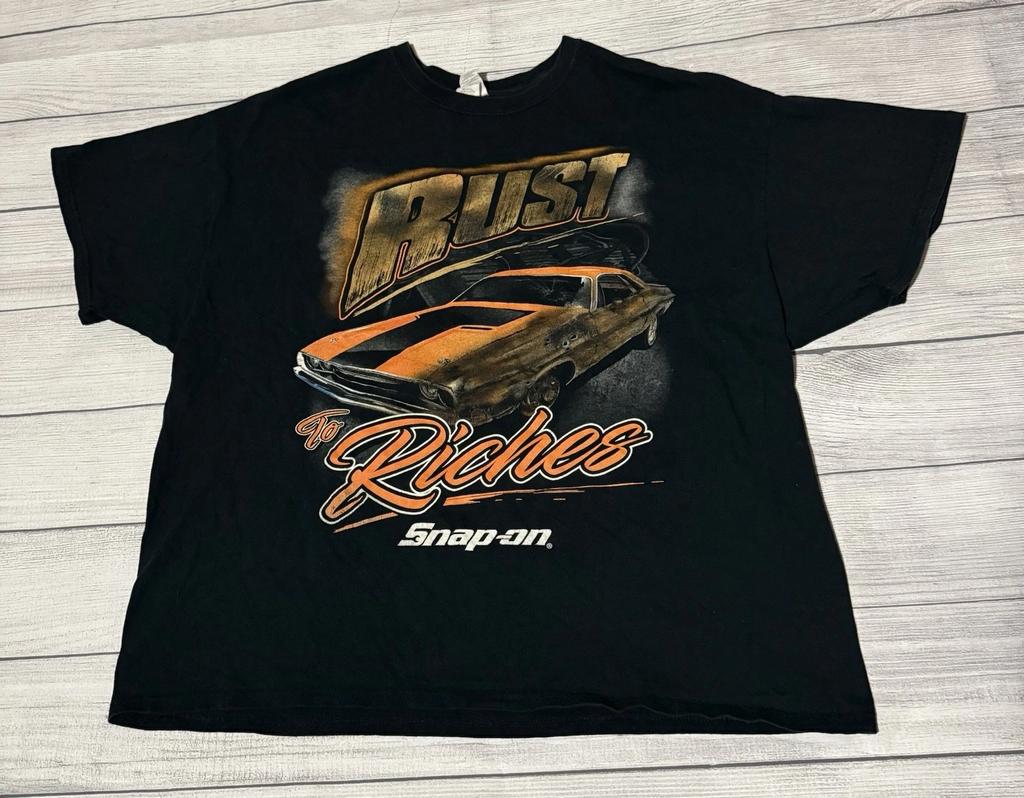 Neues Snap-On Tools Rust To Riches T-Shirt 2XL Autos Rennen Hot Rod Streetwear