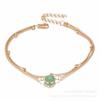 Bohemian Double Layers Anklet Fashion Opal Crystal Anklets For Women Beach Barefoot Bracelet Ankle On Leg Female Ankle Jewelry