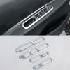 Car Door Armrest Panel Handle Holder Window Lift Switch Button Cover Trim Chrome for Peugeot 3008 2009 - 2013 2014 2015