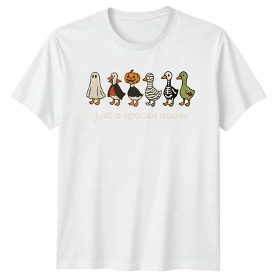 Just A Spooky Goose Halloween Geese Unisexs Unisexs Graphic Unisex TShirt