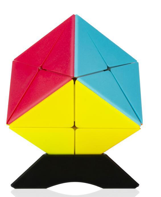 Solid Color Maple Leaf Magic Cube Pyramid Dinosaur Grid Dot Skewed Edge