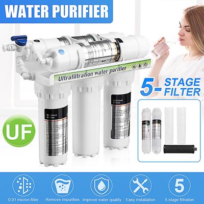Arıtıcı Yeni Ev Tipi 3+2 Aşamalı Ultrafiltrasyon İçme Suyu Filtre Sistemi Yedek Mutfak İçme Arıtma Su Filtreleri Arıtıcı