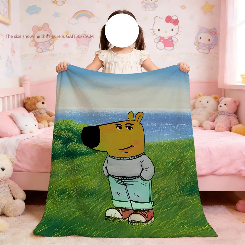 Blanket For Funny Soft Throw Chill Blanket for Art Picnic guy Meme Bed Sofa Home Bedroom Cozy Warm Comfortable
