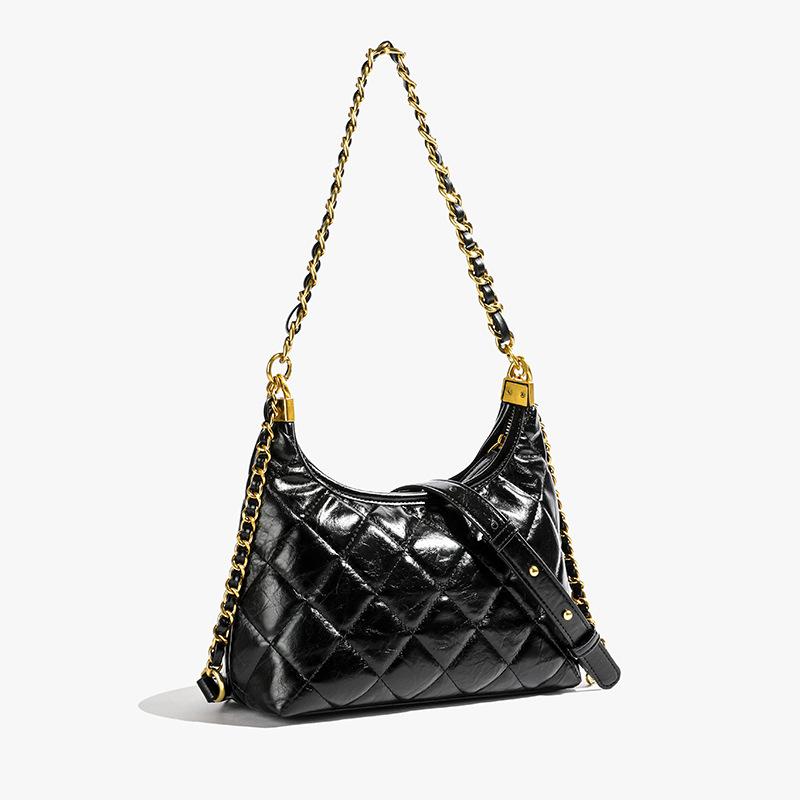 Niche light luxury bag women's 2025 new diamond chain bag fashionable versatile temperament advanced single shoulder messenger bag