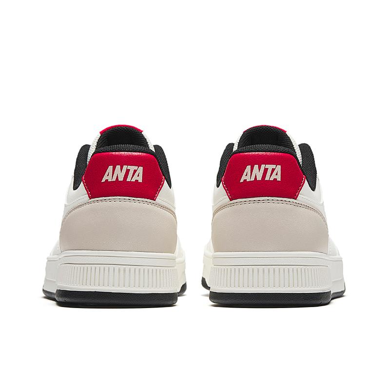 Anta Hundred Rivers Low top Life Skateboard Shoes Men's Ivory White/Chalk/Red 112618011-7