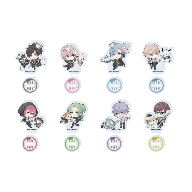B PROJECT ~ Hot Love Call ~ x Sanrio Characters 02 [Mini Character Illustration] Acrylic Petit Stands BOX of 8