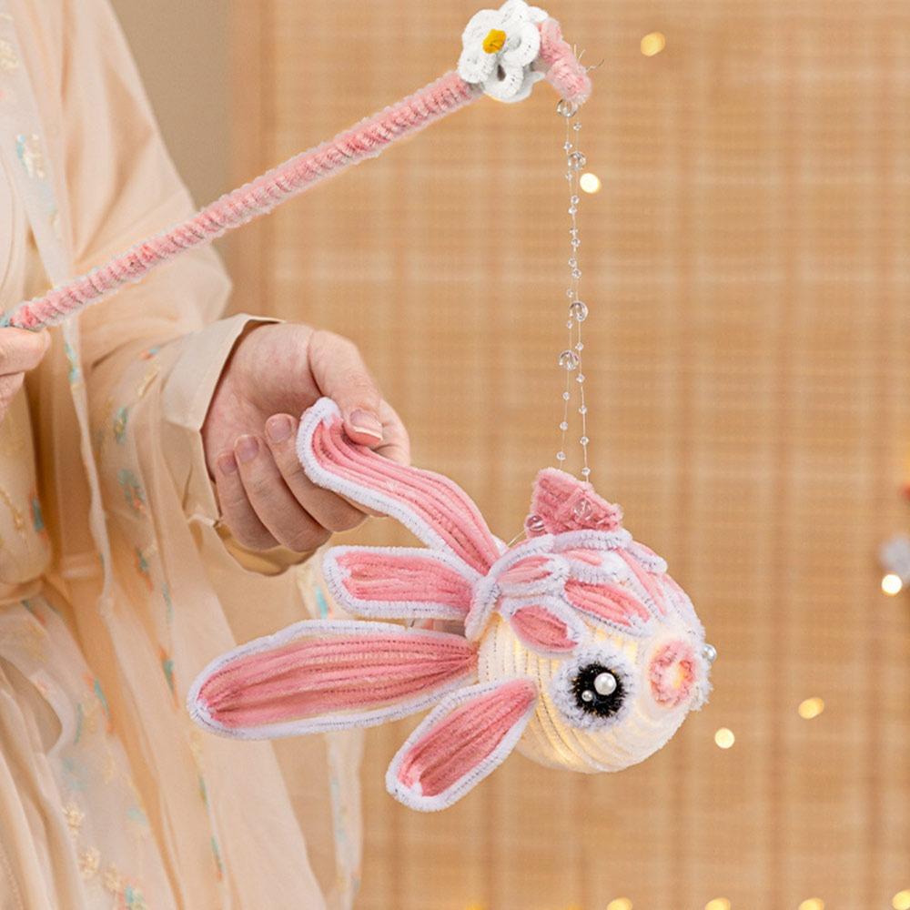 DIY Material Package Lotus Lantern Goldfish/Rabbit Lantern Material Package  Kids Gift