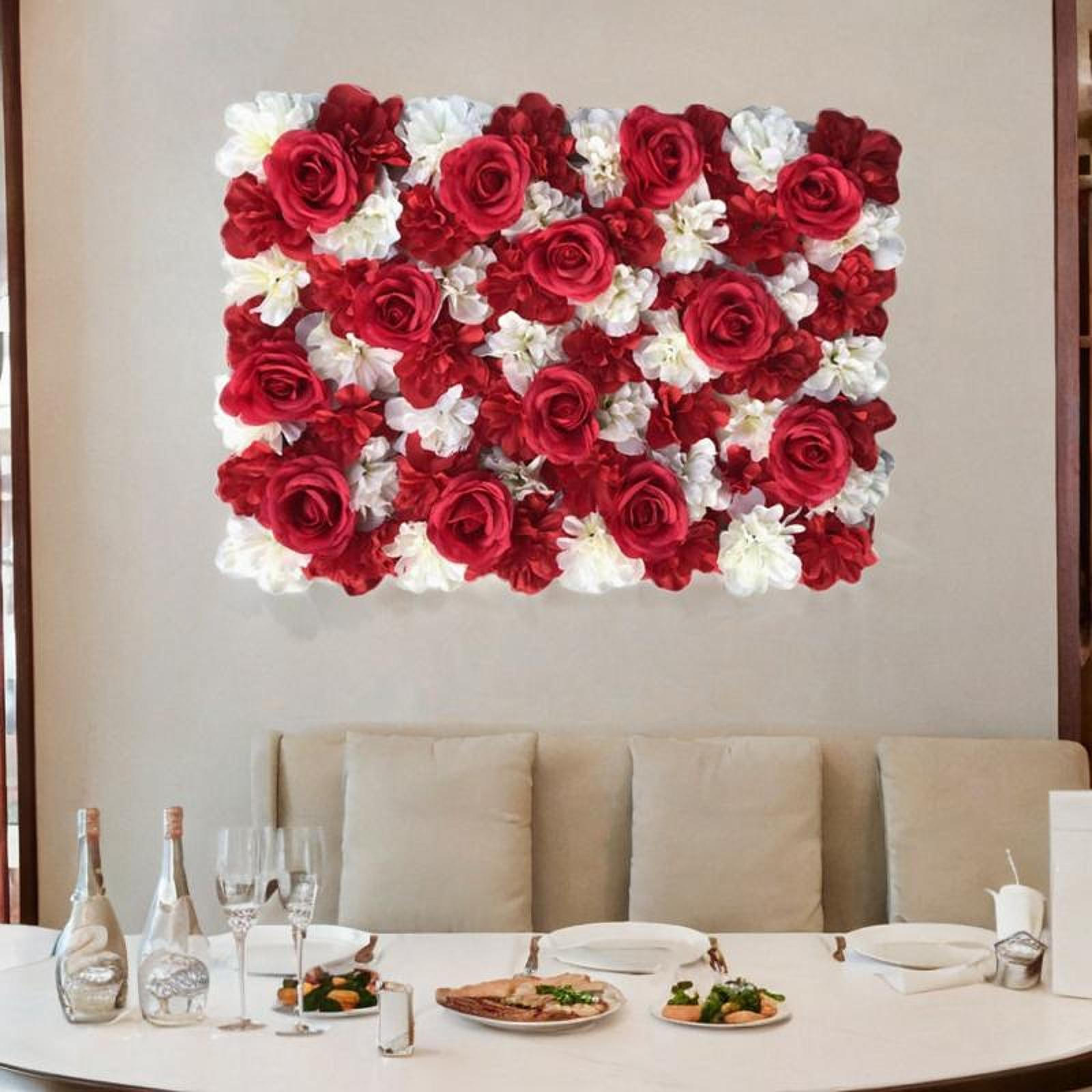 

Квіткова настінна панель Квітковий штучний романтичний весільний фон фон для червоний