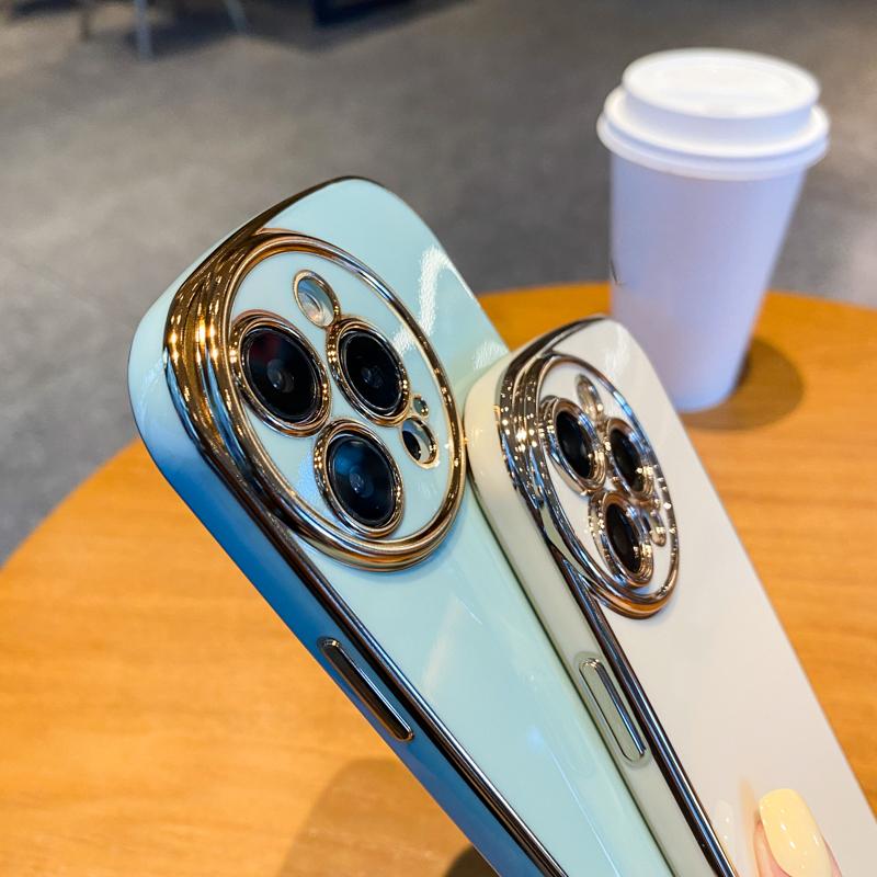 Luxury Soft Plating Electroplated Phone Case For Iphone 14 13 12 11 Pro Max Xr Xs Max X 13pro 11 14 Plus Shockproof Bumper Cover