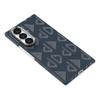 For Samsung Galaxy Z Fold7 5G Magnetic Case Geometric Pattern Aramid Fiber Phone Cover with Metal Lens Frame