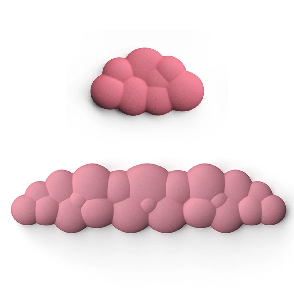 Mouse pad with wrist rest keyboard cloud anti-slip desktop office gamer mouse wrist rest Ergonomic keyboard mouse pad wrist rest