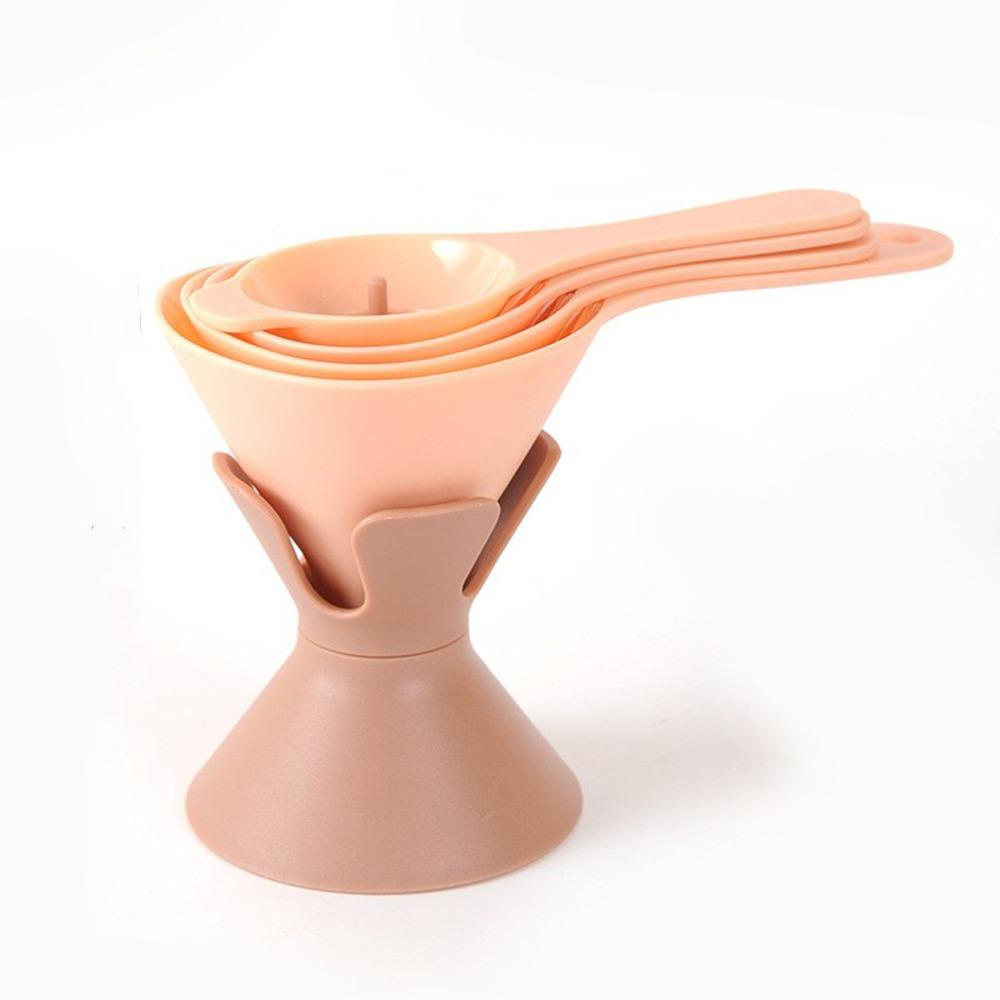 Food Grade Plastic Liquid Transfer Funnel BPA-Free Oil and Wine Funnel Kit Household Kitchen розовый
