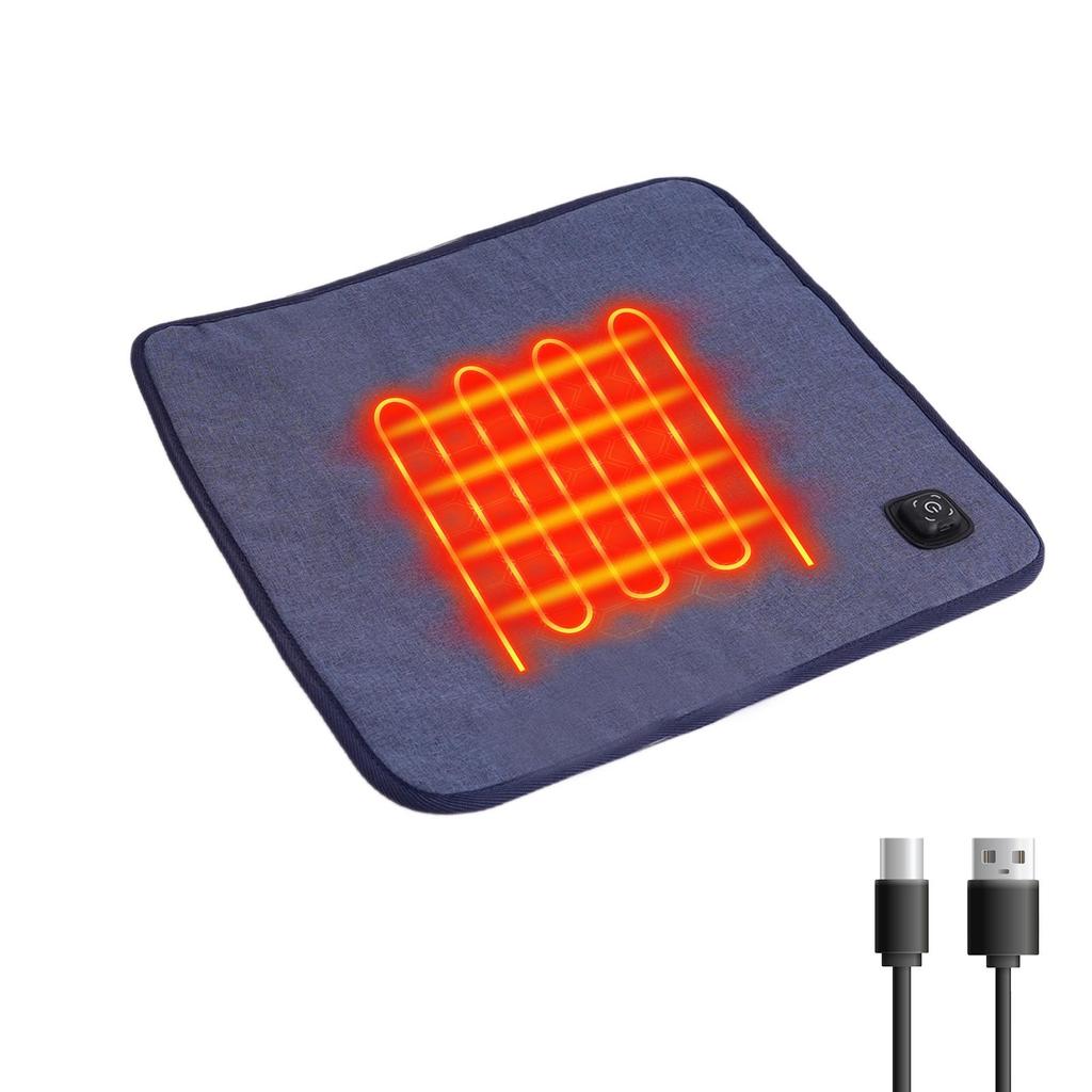 USB-Heizsitzkissen - Elektrische Winterheizmatte für Büro, Auto und Outdoor-Stühle