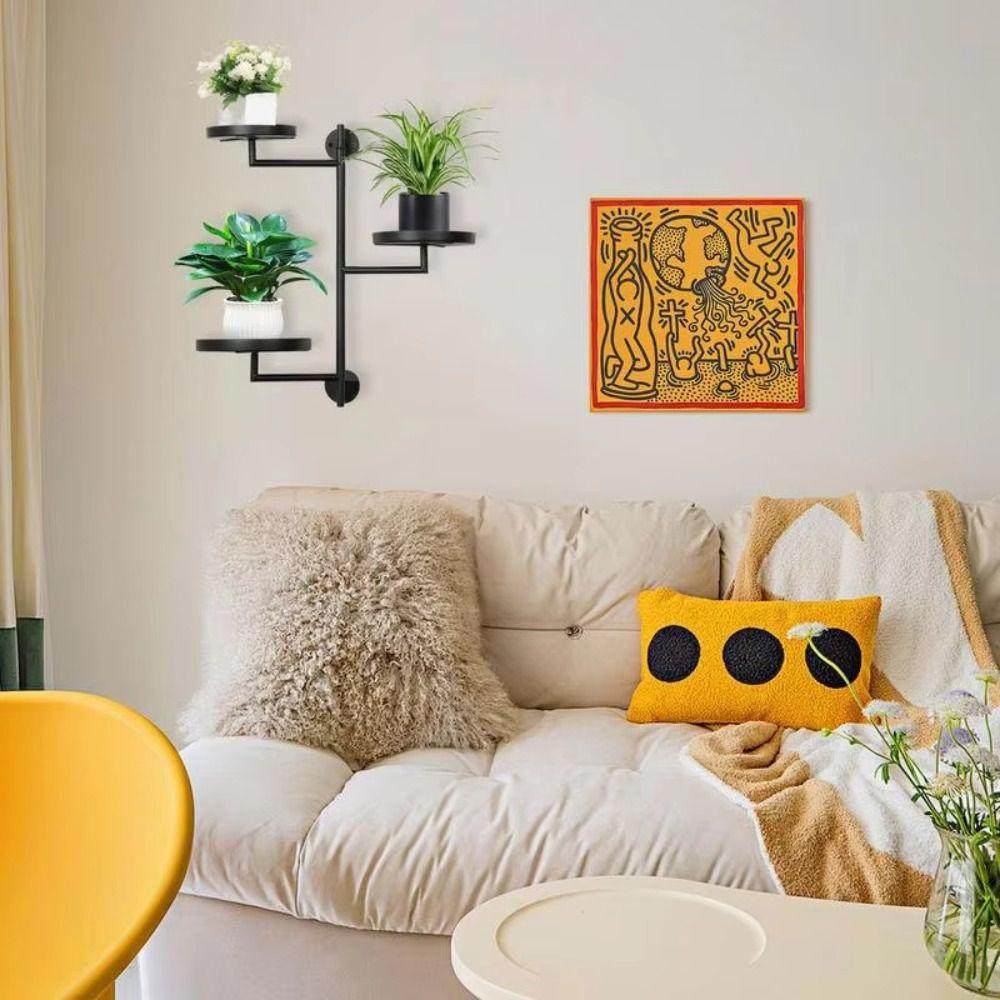 Waterproof Rotating window plant stand Green Plant Potted Metal plant frame  Wall