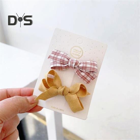 Kids Hairpin Cute Attractive Lovely Elegant Adorable Comfortable Lightweight Princess-style Girls Bowknot Hair Clip Accessories Daily Wear