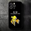 U-U2 Rock Band Soft Phone Case for iPhone 16 16E 17 Air 15 Pro Max 14 Plus 13 Mini 11 12 7 Black Cover Back Shell