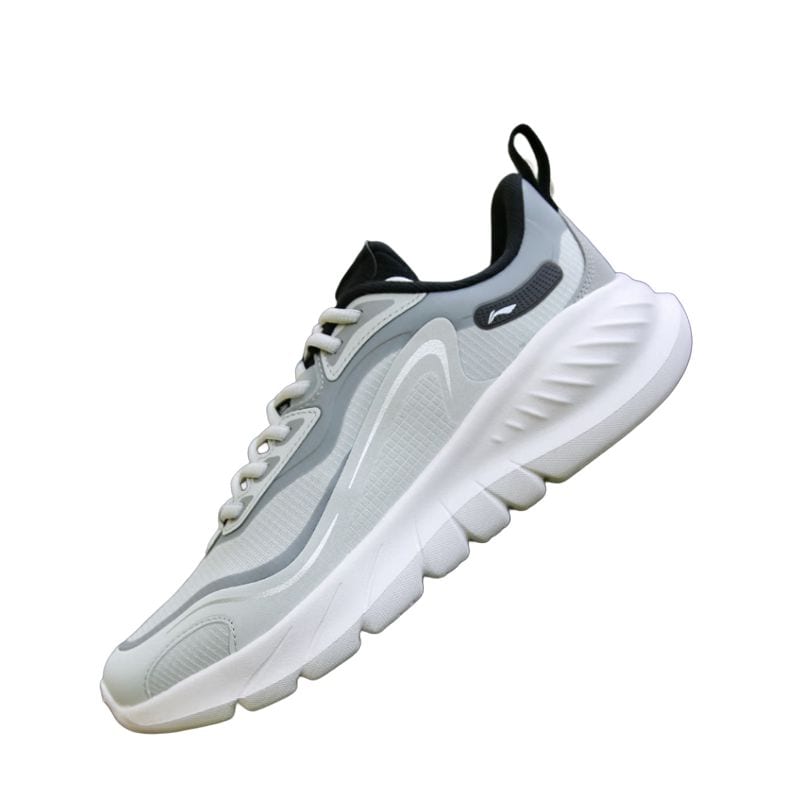 Li Ning Breathable Lightweight Rebound Low top Casual Running Shoes Men's Gray ARSU105-4
