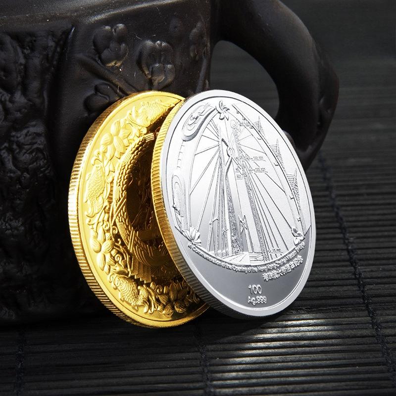 The opening of the Zhuhai Hong Kong Macau Bridge, commemorative coins, couplets, gold and silver medals, and collectible gifts