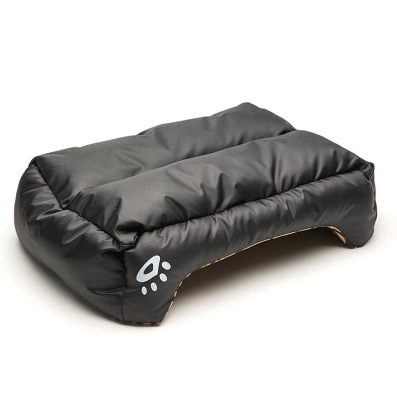 Winter Warm Semi-Enclosed Cat Mat Bed - Machine Washable, Square Pet Nest & Dog Cushion