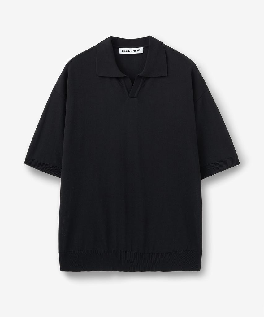 BLOND9 [Cool Viscose] Soft Open Collar Knit ( 9 Colors )