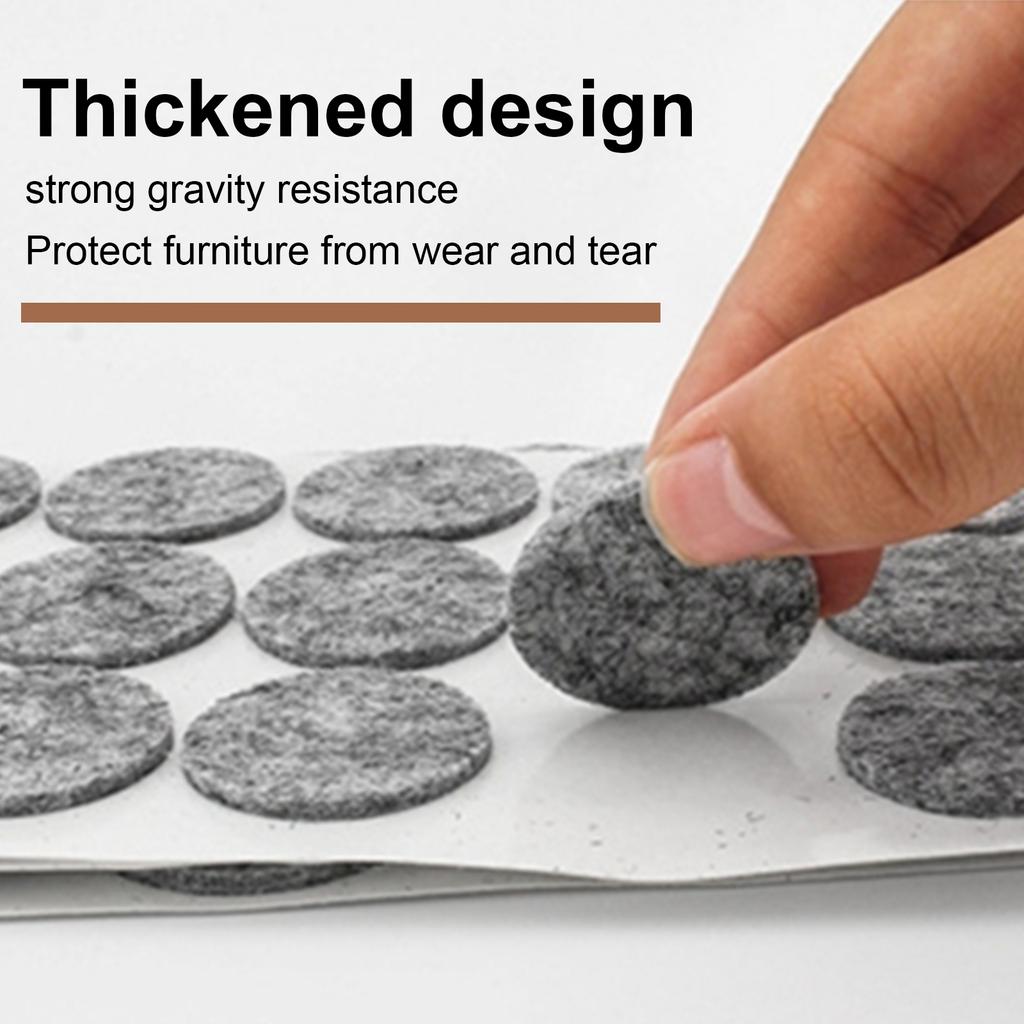 Self-Adhesive Felt Glides for Chairs Chair Felt Glides Furniture Gliders Floor Scratch Prevention Solution Furniture Pad