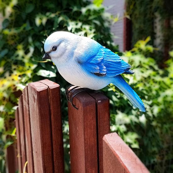 Planter Fuglefigur Resin Hagefuglstatue med Klør Blomsterpottedekor Papegøyestatue for Bonsai Hjemmedekor Gårdskunst