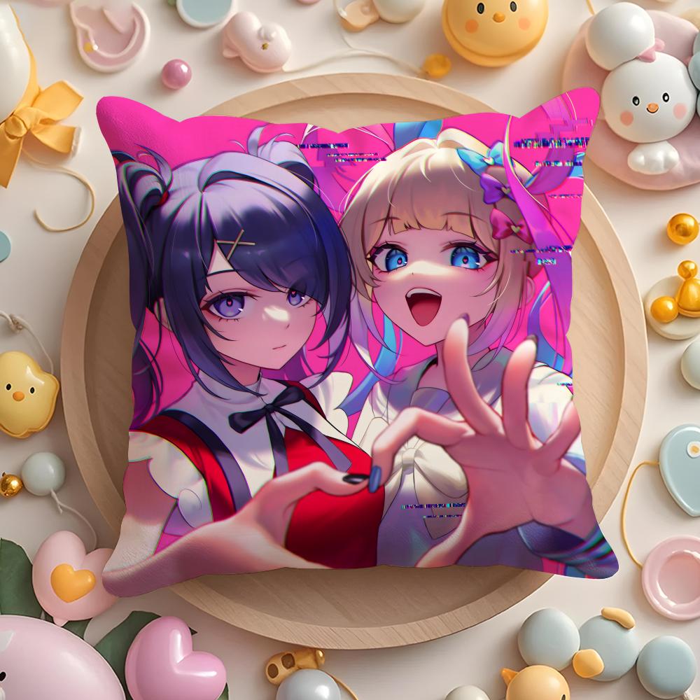 Cute NEEDY GIRL OVERDOSE Cushion Cover Home & Car Multi-Scene Pillow Cover - Reversible, Soft & Durable for Daily Use