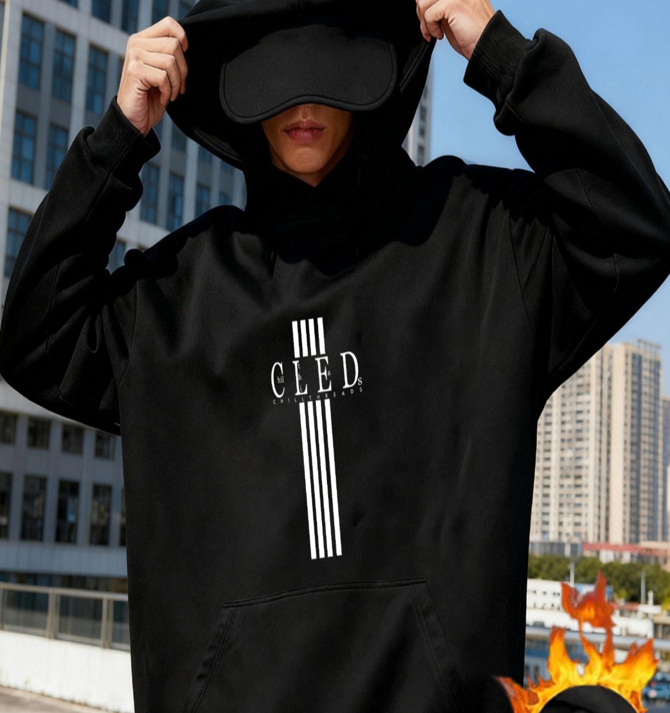 

Flights & Road Trips: Travel-Friendly Men s Hoodie with Eye Mask XXL чорний