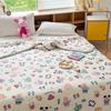 Cartoon Dinosaurs Penguins Summer Quilt Funny Animals Pattern Air-conditioning Cool Comforter Breathable Soft Thin Blanket