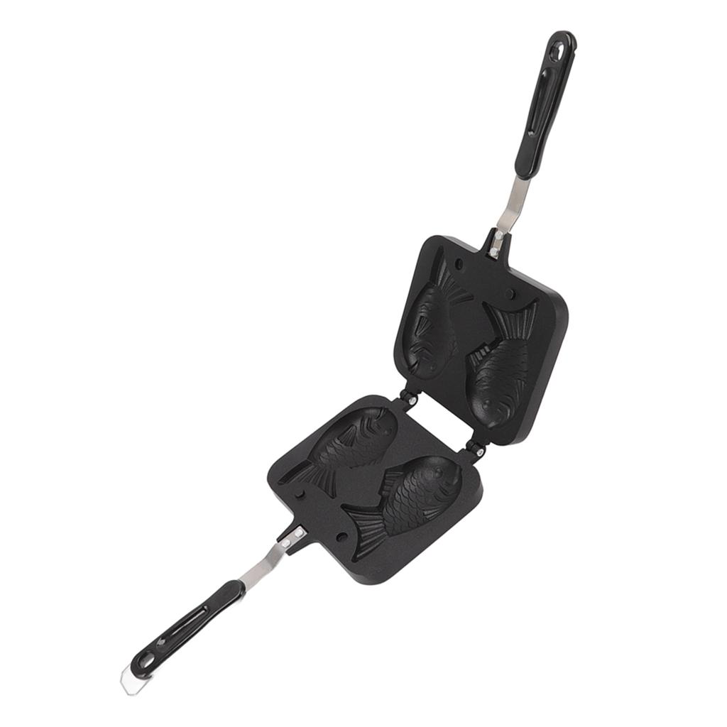 Taiyaki Pan Maker Nepřilnavá oboustranná forma na dort ve tvaru ryby pro výrobu vaflí v kuchyni s otevřeným ohněm