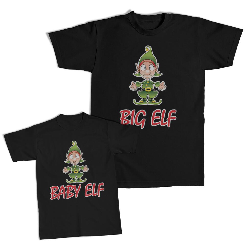 Dad and Son Matching Outfits Clothes Big Elf Christmas - Baby Elf Christmas Knit M