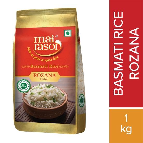 MAI RASOI Basmati Rice/Basmati Chawal For Daily Use Rozana, 1 Kg Pouch