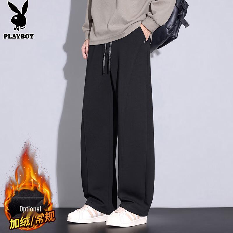 PLAYBOY Men s Casual Loose Straight-Leg Sweatpants XL